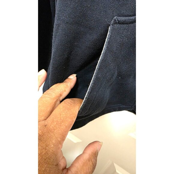 Ralph Lauren Women Navy Full-Zip Hoodie Nautical Embroidered Detail Size S - Picture 4 of 8